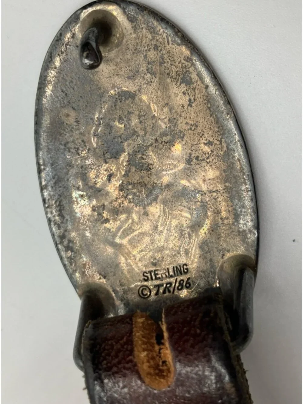 Vintage sterling Belt w Buckle Western Native Navajo Craft Masters